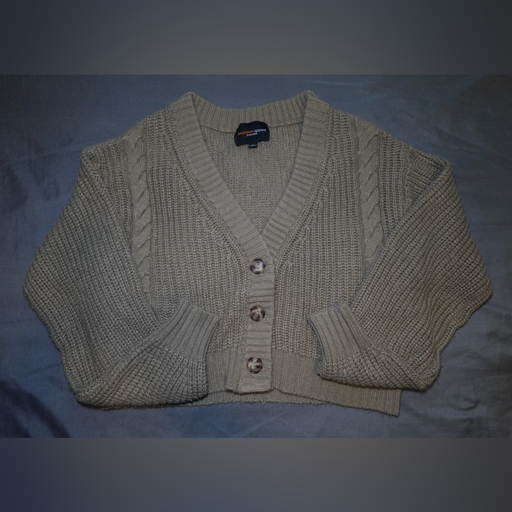 Ambiance Tan Knit Sweater